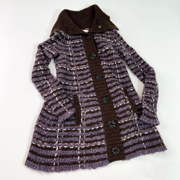 Anthropologie Sweaters - Anthropologie Sleeping On Snow Cardigan Women's Medium Wool Alpaca Blend Sweater